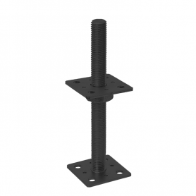 copy of Pfostenträger, höhenverstelbar zum Aufschrauben - PSR 80x250x4,0 GRUNDLINE - 1