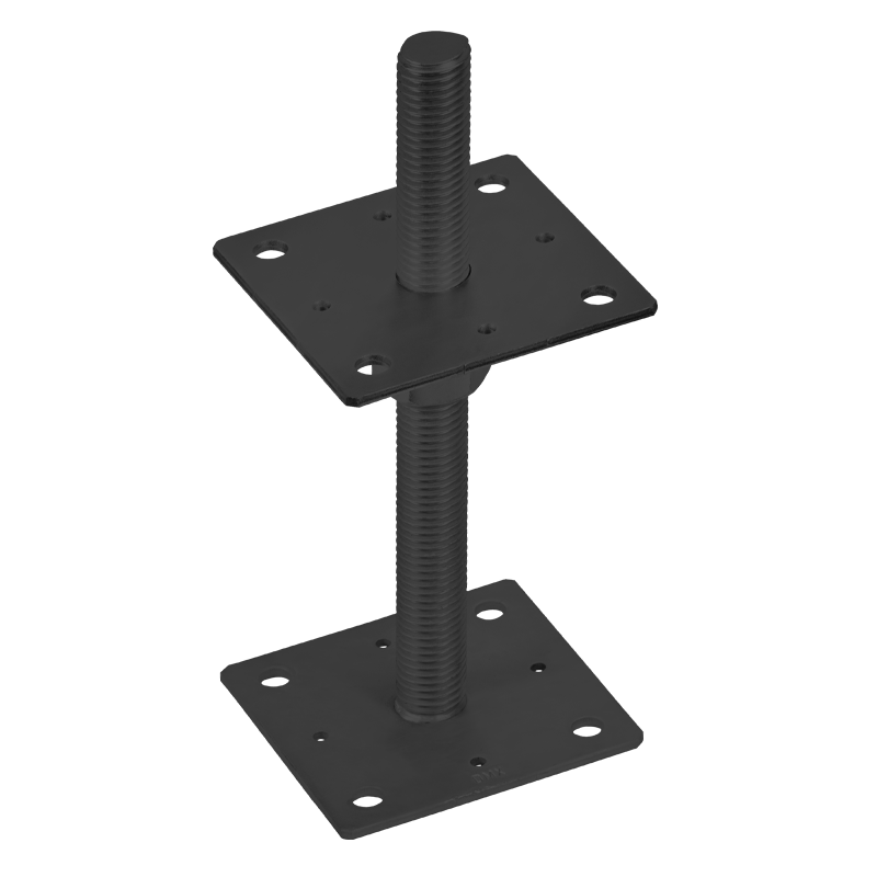 copy of Pfostenträger, höhenverstelbar zum Aufschrauben - PSR 80x250x4,0 GRUNDLINE - 3