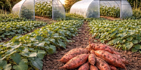 Pěstování batátů – jak je pěstovat ve skleníku a fóliovníku?
